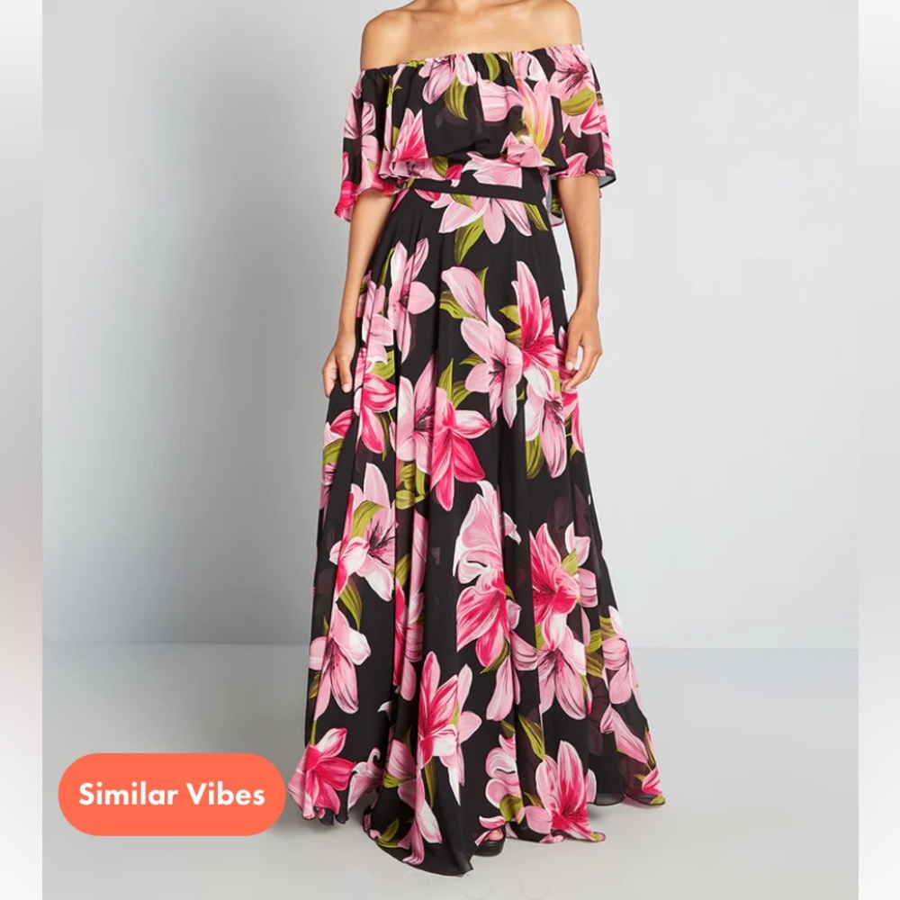 Lily Loveliness Off-Shoulder Maxi Dress ModCloth